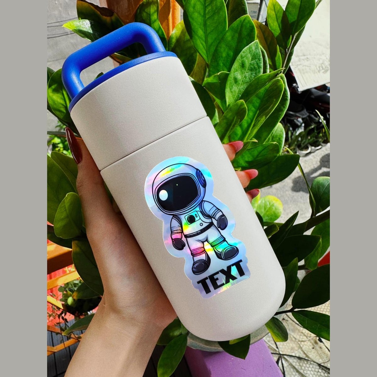 Custom Astronaut Name Sticker β Galaxy Themed Sticker for Kids - KWL Creations