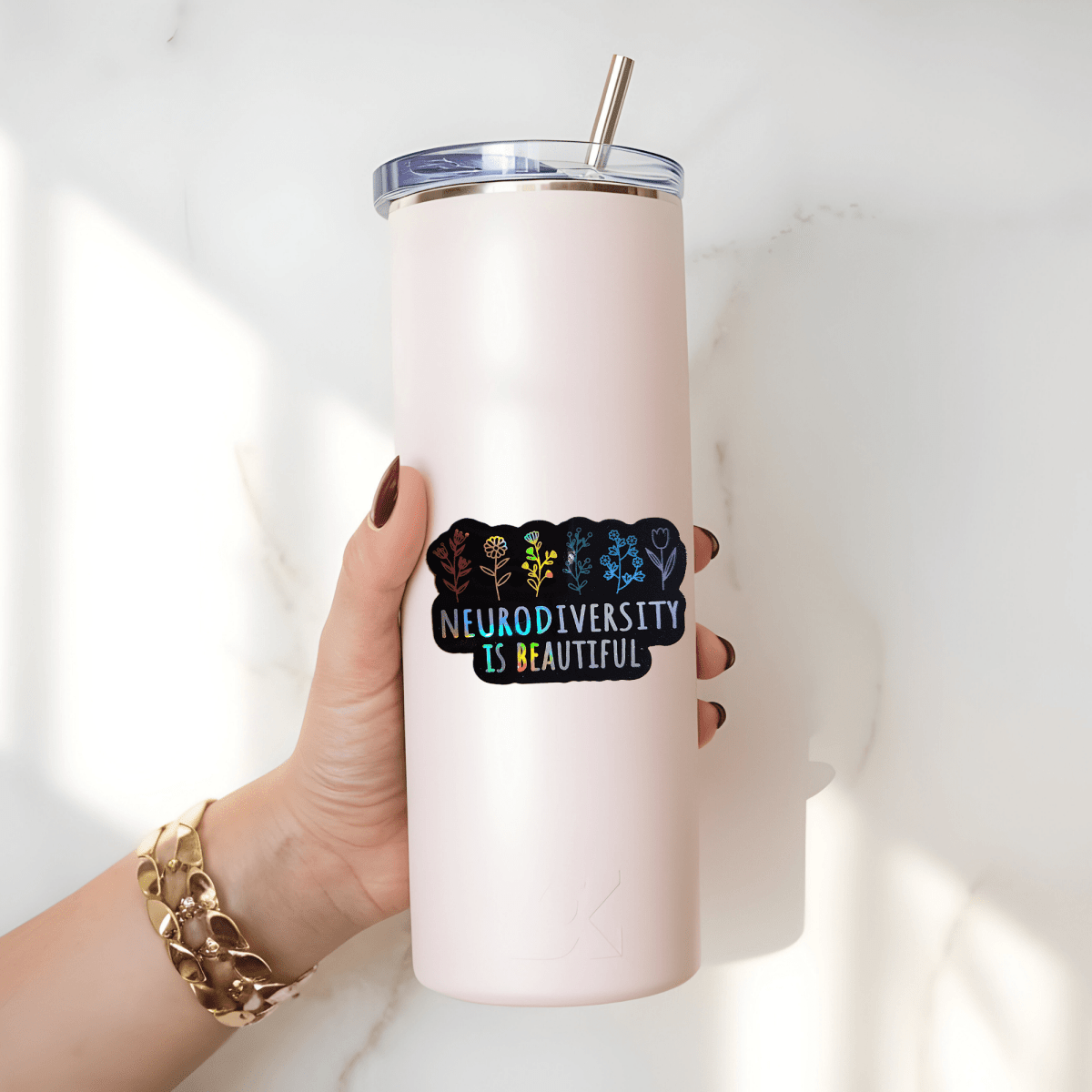 Neurodiversity Is Beautiful Holographic Sticker - KWL Creations