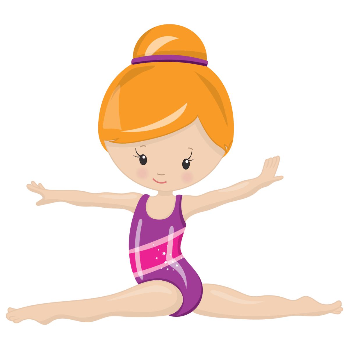 Personalized Gymnastics Girl Sticker: Custom Name Vinyl Decal - KWL Creations