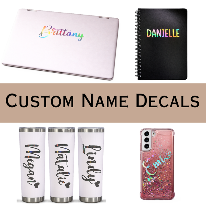 Custom Name Decals - KWL Creations