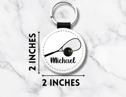 Personalized Squash Keychains | Custom Team Gifts