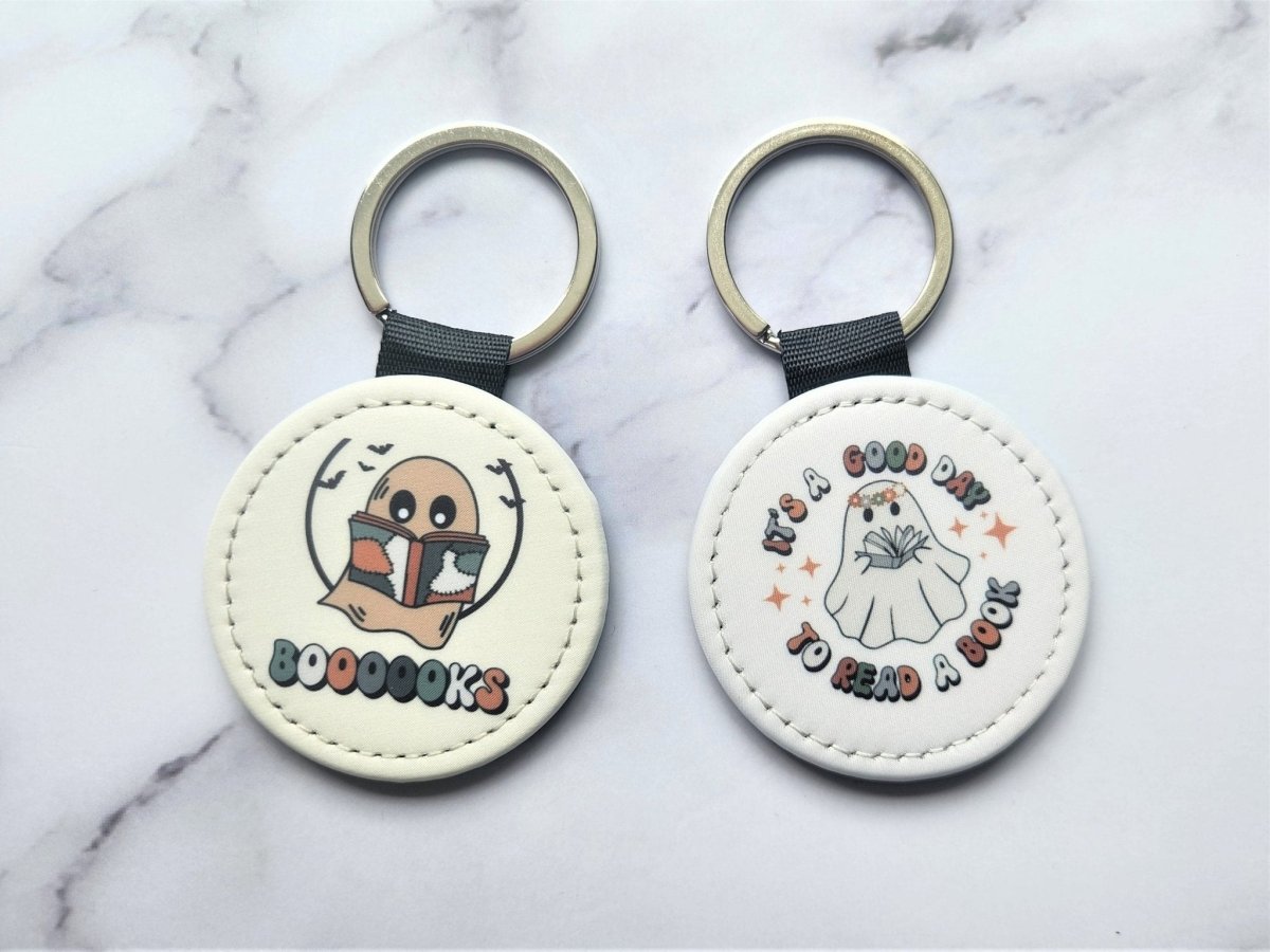Book Lover Keychain – Cute Ghost Reading Keyring - KWL Creations