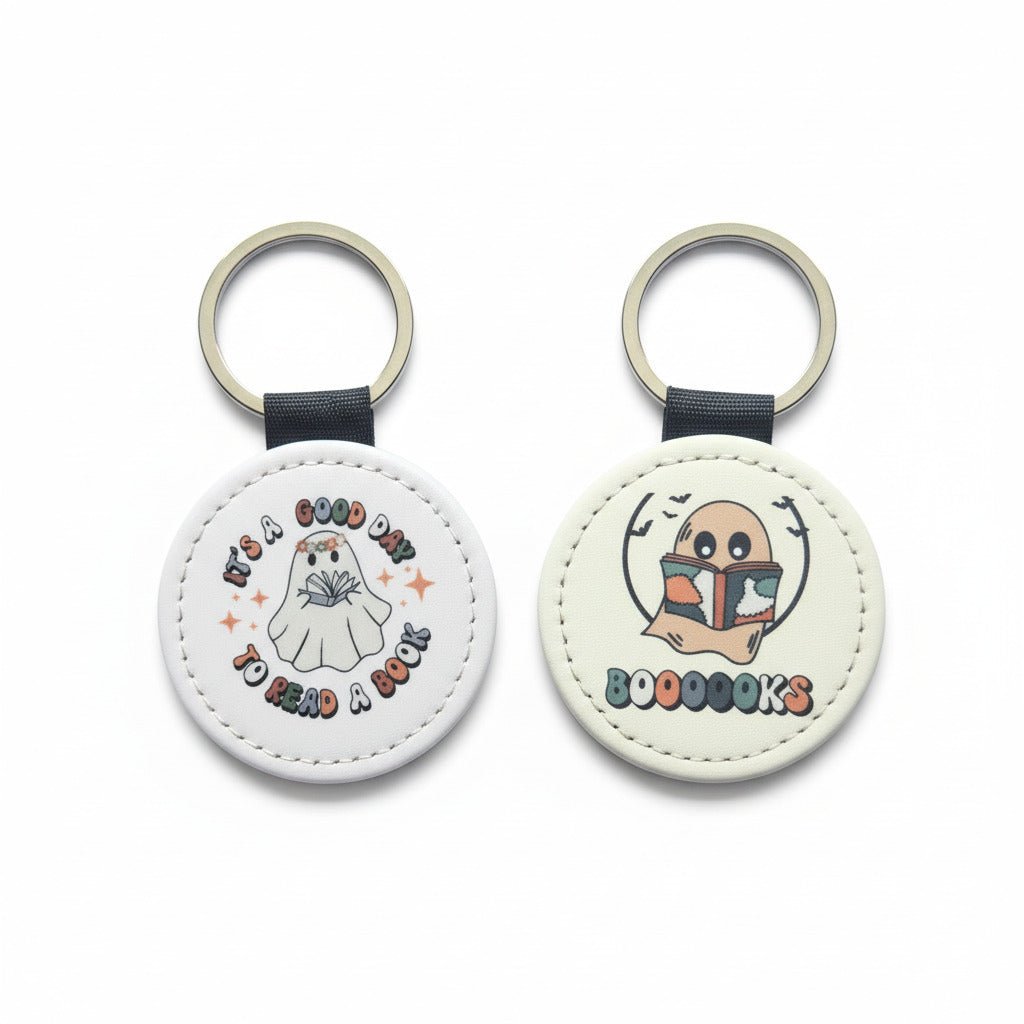 Book Lover Keychain – Cute Ghost Reading Keyring - KWL Creations