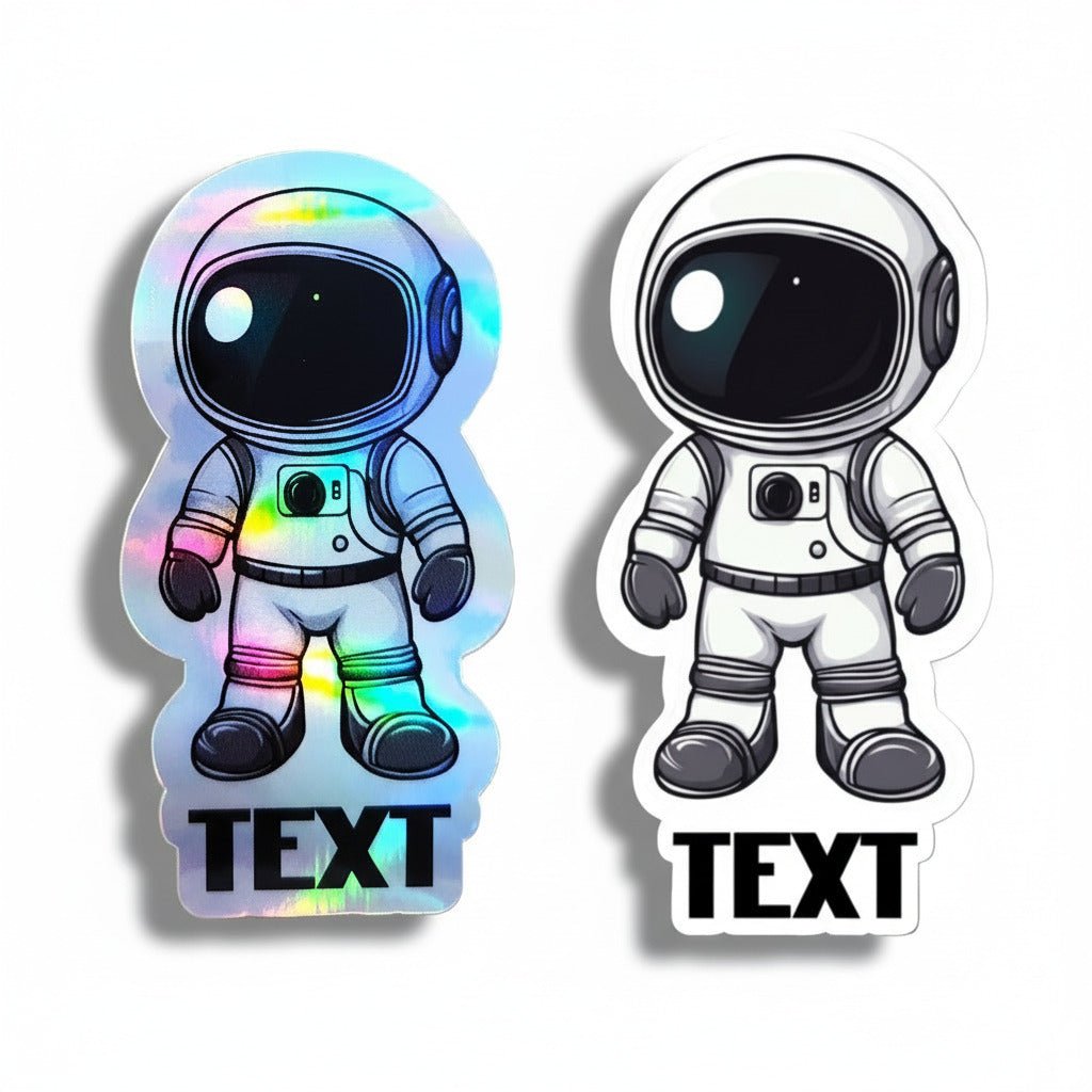 Custom Astronaut Name Sticker – Galaxy Themed Sticker for Kids - KWL Creations