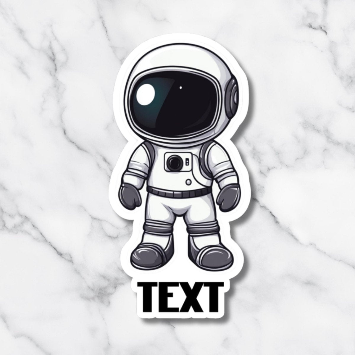Custom Astronaut Name Sticker – Galaxy Themed Sticker for Kids - KWL Creations