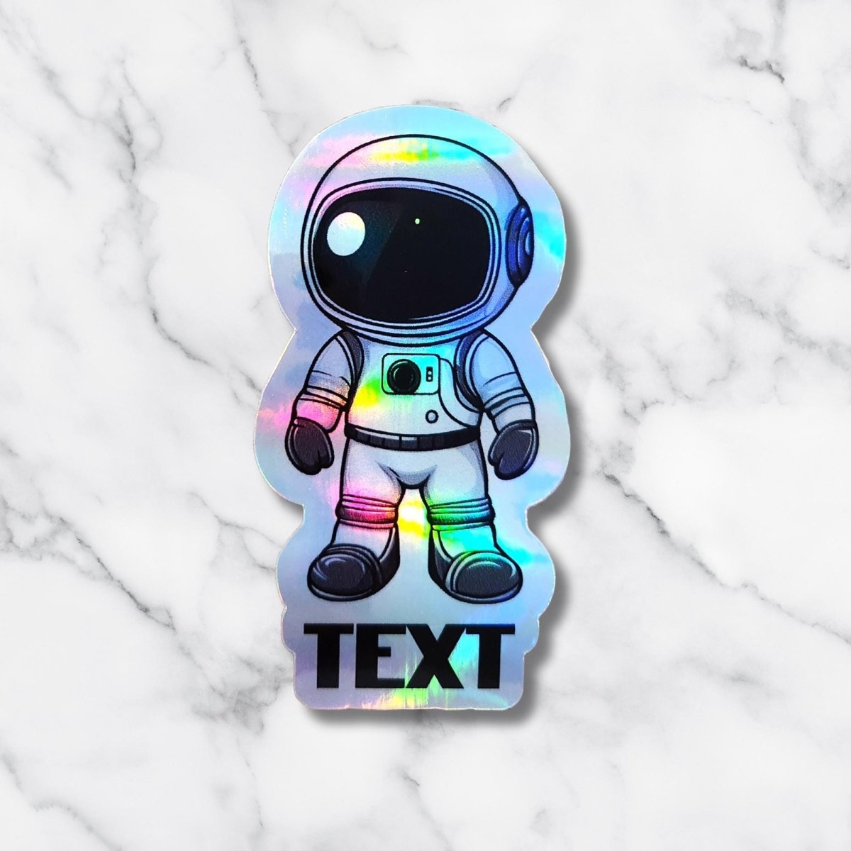 Custom Astronaut Name Sticker – Galaxy Themed Sticker for Kids - KWL Creations