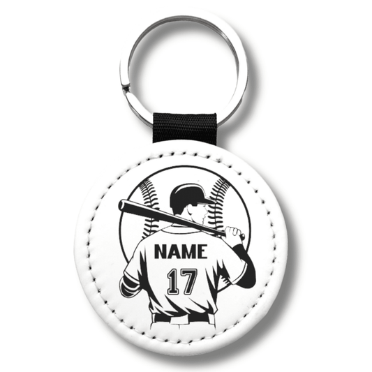 Custom Baseball Player Keychain – Personalized with Name & Team Number - KWL Creations