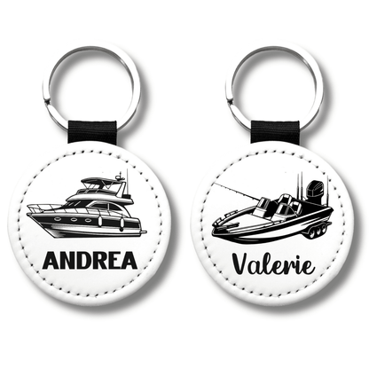 Custom Boat Keychain: Personalized Nautical Gift, 9 Styles - KWL Creations