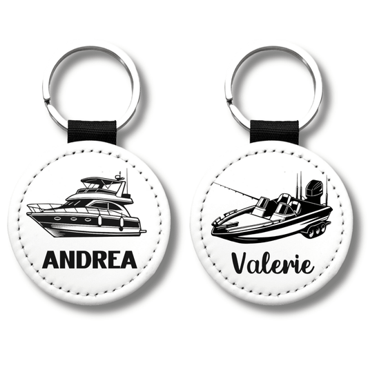 Custom Boat Keychain: Personalized Nautical Gift, 9 Styles - KWL Creations