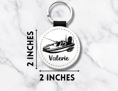 Custom Boat Keychain: Personalized Nautical Gift, 9 Styles - KWL Creations