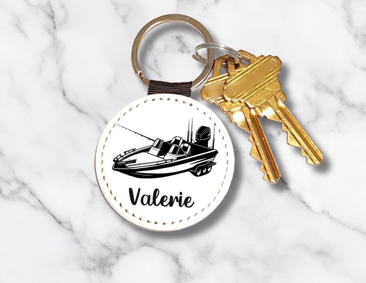 Custom Boat Keychain: Personalized Nautical Gift, 9 Styles - KWL Creations