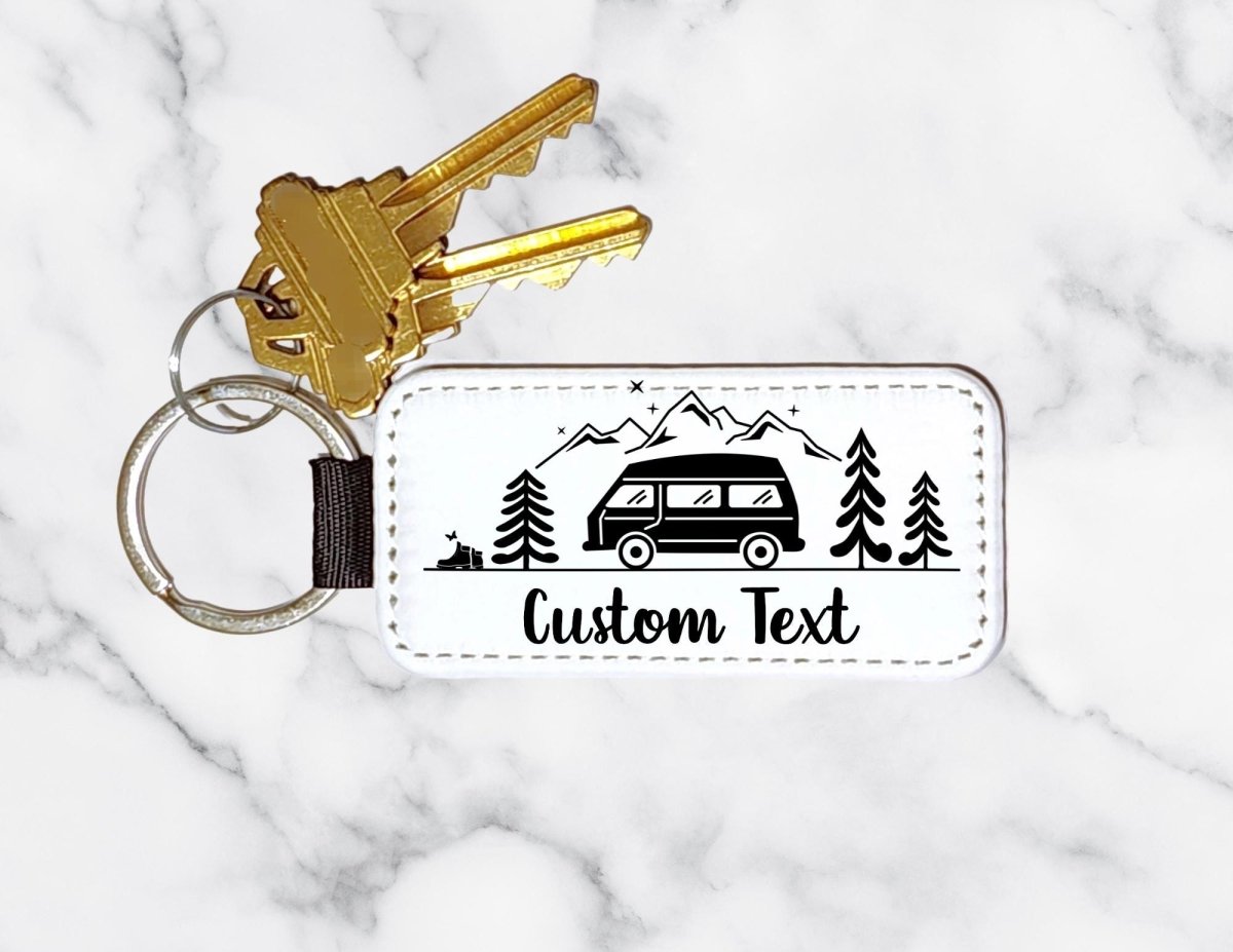 Custom Camper Van Keychain Travel Gift for Van Life Lovers, Campers - KWL Creations
