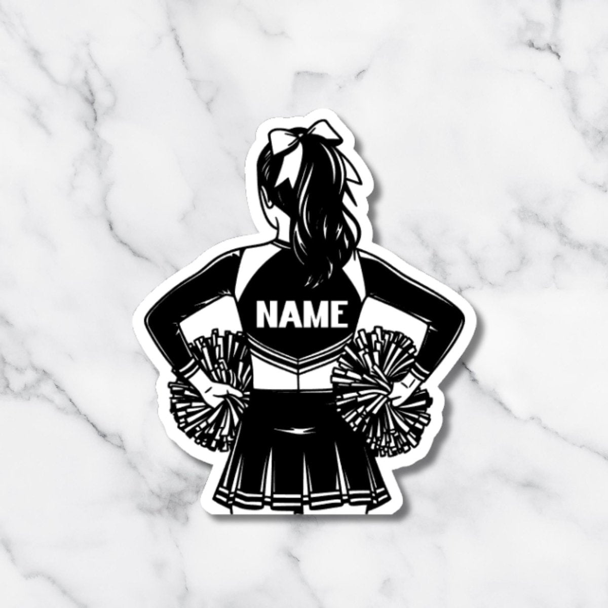 Custom Cheerleader Name Sticker – Cheer Squad Gift - KWL Creations