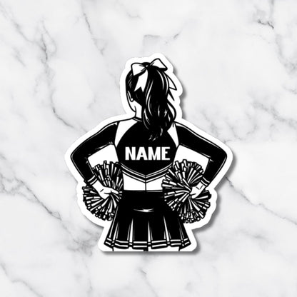 Custom Cheerleader Name Sticker – Cheer Squad Gift - KWL Creations