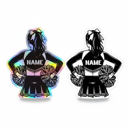 Custom Cheerleader Name Sticker – Cheer Squad Gift - KWL Creations