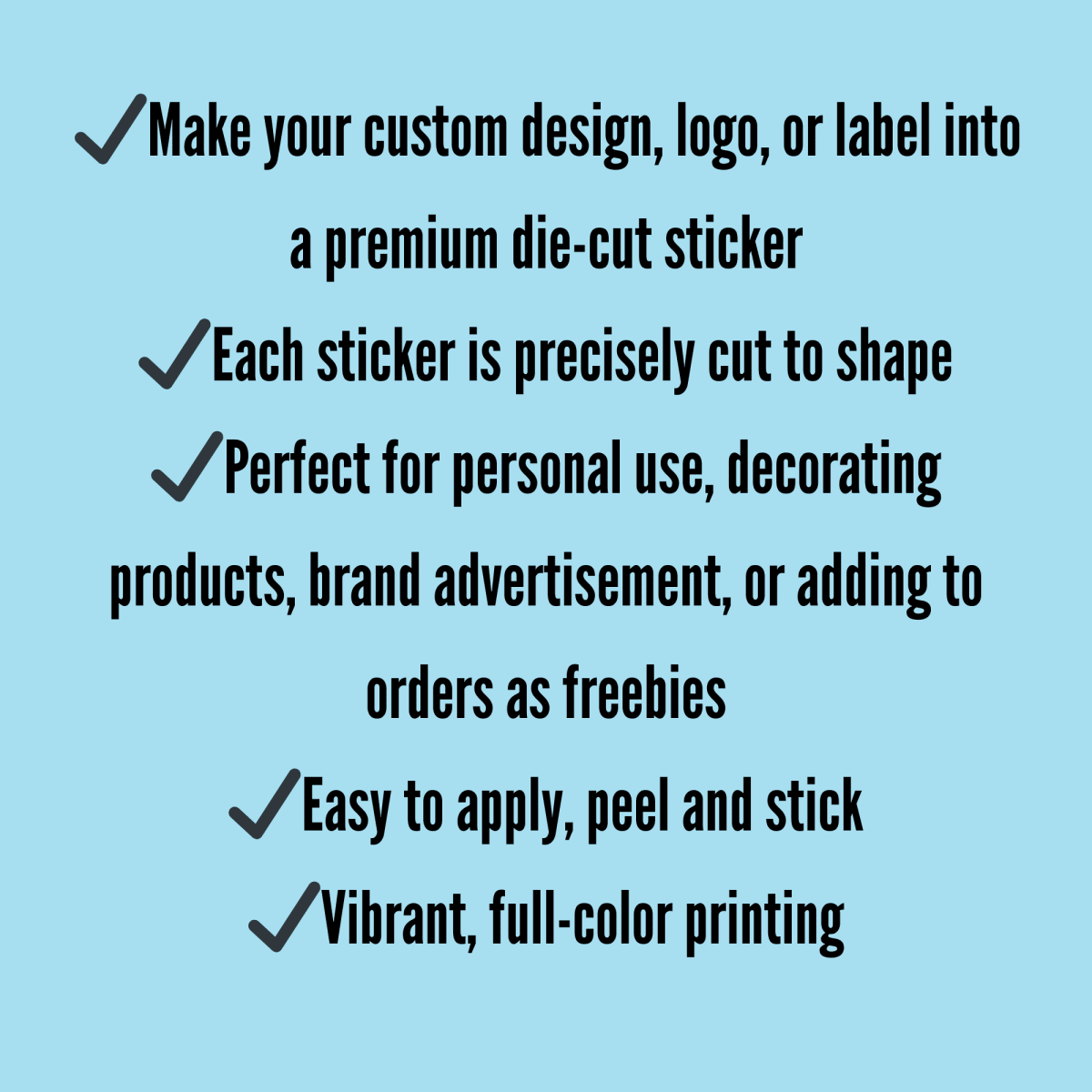 Custom Cut to Shape Die Cut Stickers - KWL Creations