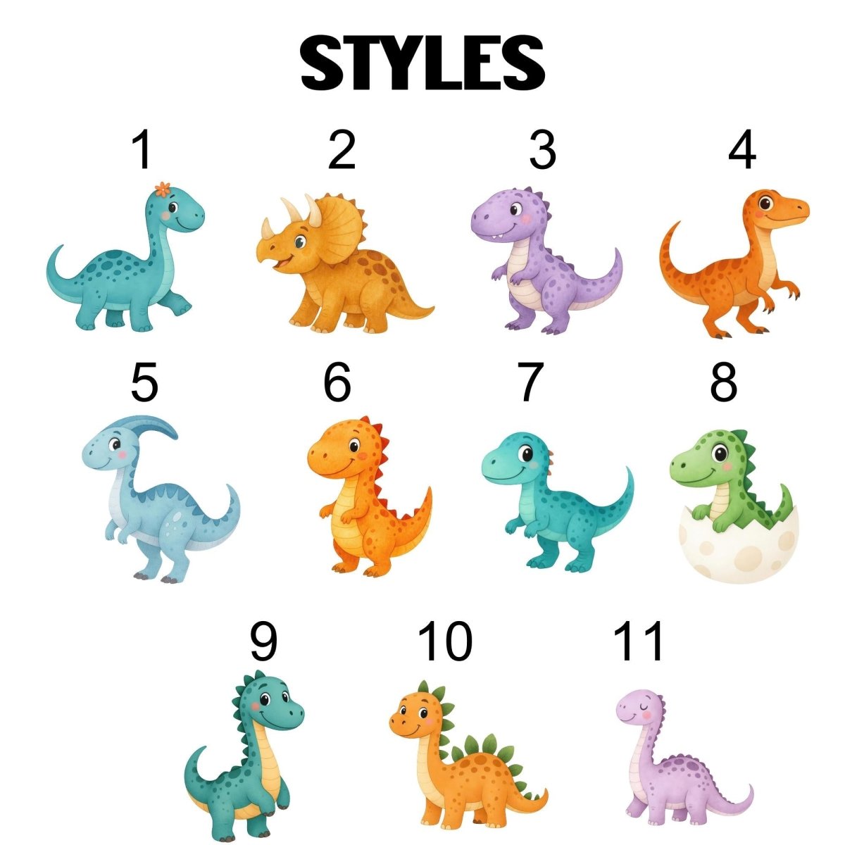 Custom Dinosaur Name Sticker – Personalized Dino Stickers for Kids - KWL Creations