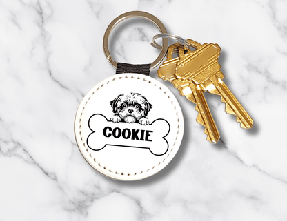 Custom Dog Name Keychain Personalized Pet Tag Gift, Dog Breed Keychain, Custom Pet Name Keychain, Dog Lover Gift, Pet Memorial Gift - KWL Creations