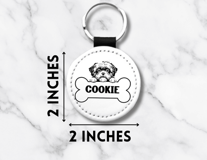 Custom Dog Name Keychain Personalized Pet Tag Gift, Dog Breed Keychain, Custom Pet Name Keychain, Dog Lover Gift, Pet Memorial Gift - KWL Creations