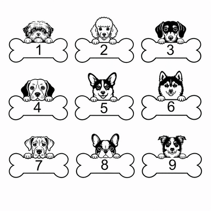 Custom Dog Name Sticker | Personalized Holographic Pet Decal - KWL Creations