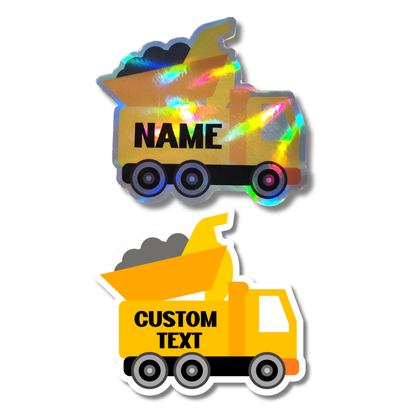 Custom Dump Truck Sticker - Construction Vehicle Sticker - KWL Creations