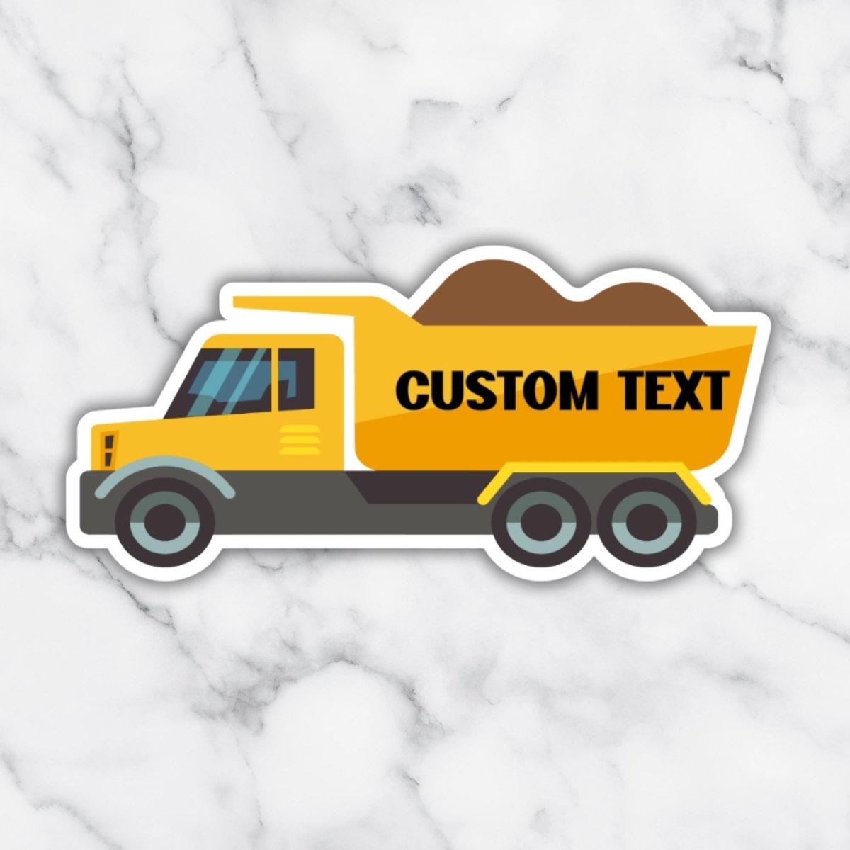 Custom Dump Truck Sticker – Personalized Construction Sticker - KWL Creations