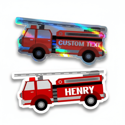 Custom Fire Truck Name Sticker – Fire Engine Sticker - KWL Creations