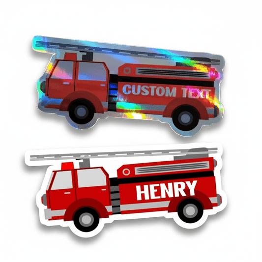 Custom Fire Truck Name Sticker – Fire Engine Sticker - KWL Creations