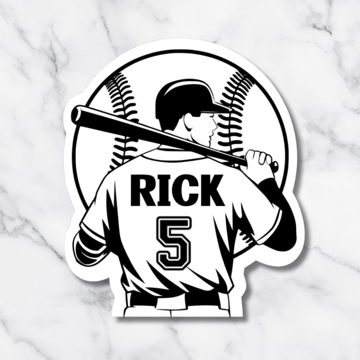 Custom Holographic Baseball Sticker: Personalized Player Decal - KWL Creations