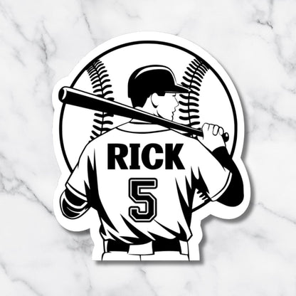 Custom Holographic Baseball Sticker: Personalized Player Decal - KWL Creations
