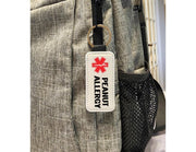 Custom Medical Alert Keychain: Personalized Condition ID, PU Leather - KWL Creations