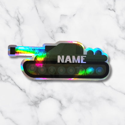 Custom Name Army Tank Sticker - KWL Creations