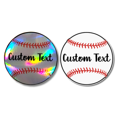 Custom Name Baseball Sticker - KWL Creations