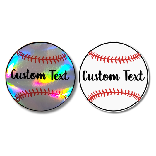 Custom Name Baseball Sticker - KWL Creations