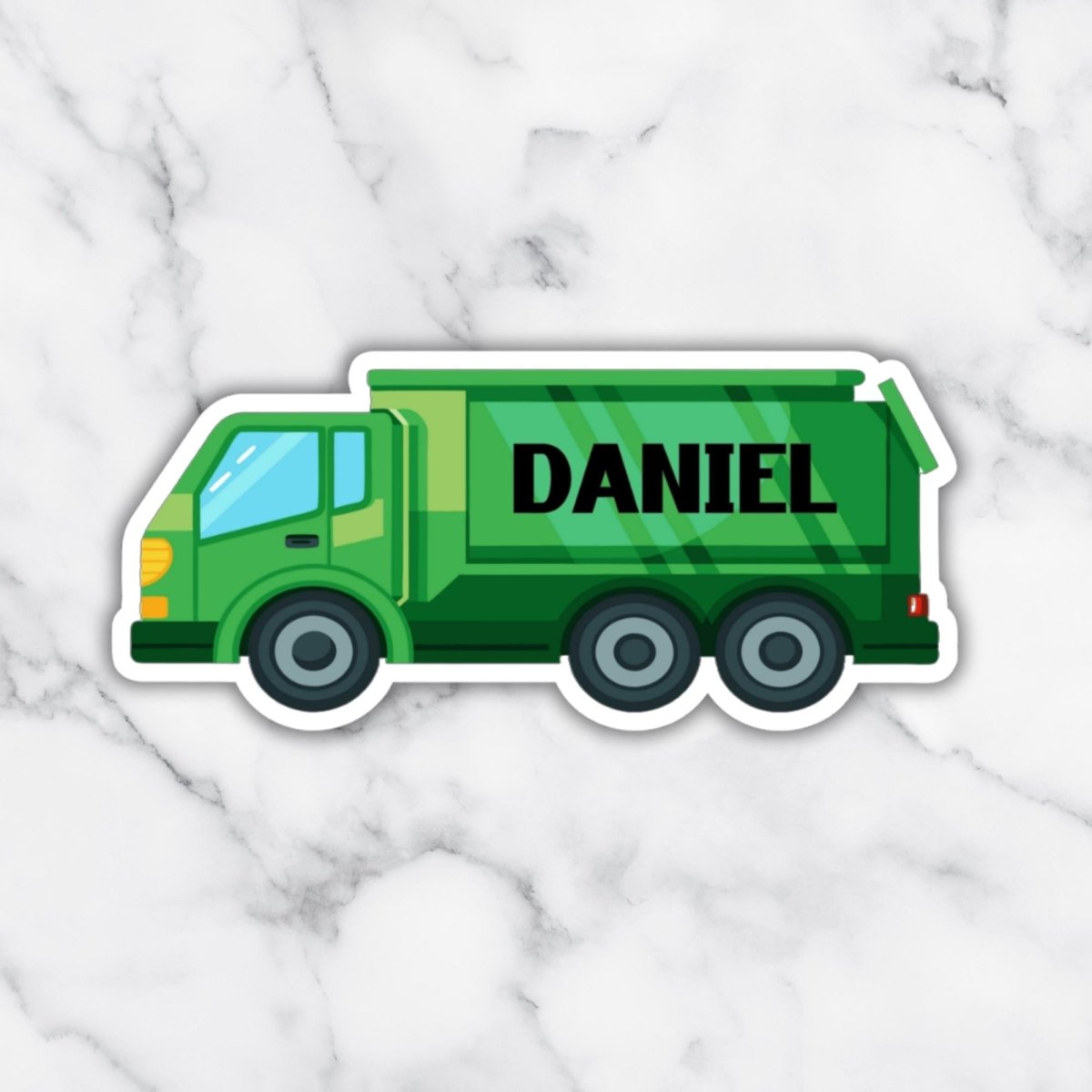 Custom Name Garbage Truck Holographic Sticker – Personalized Trash Truck Sticker - KWL Creations