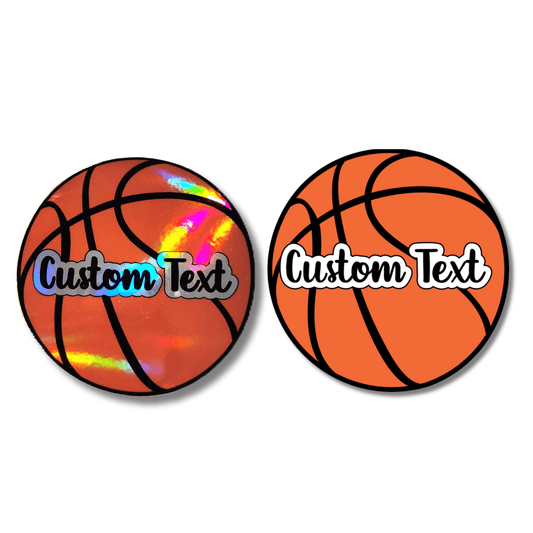Custom Name Holographic Basketball Sticker - KWL Creations