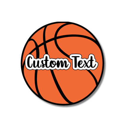 Custom Name Holographic Basketball Sticker - KWL Creations