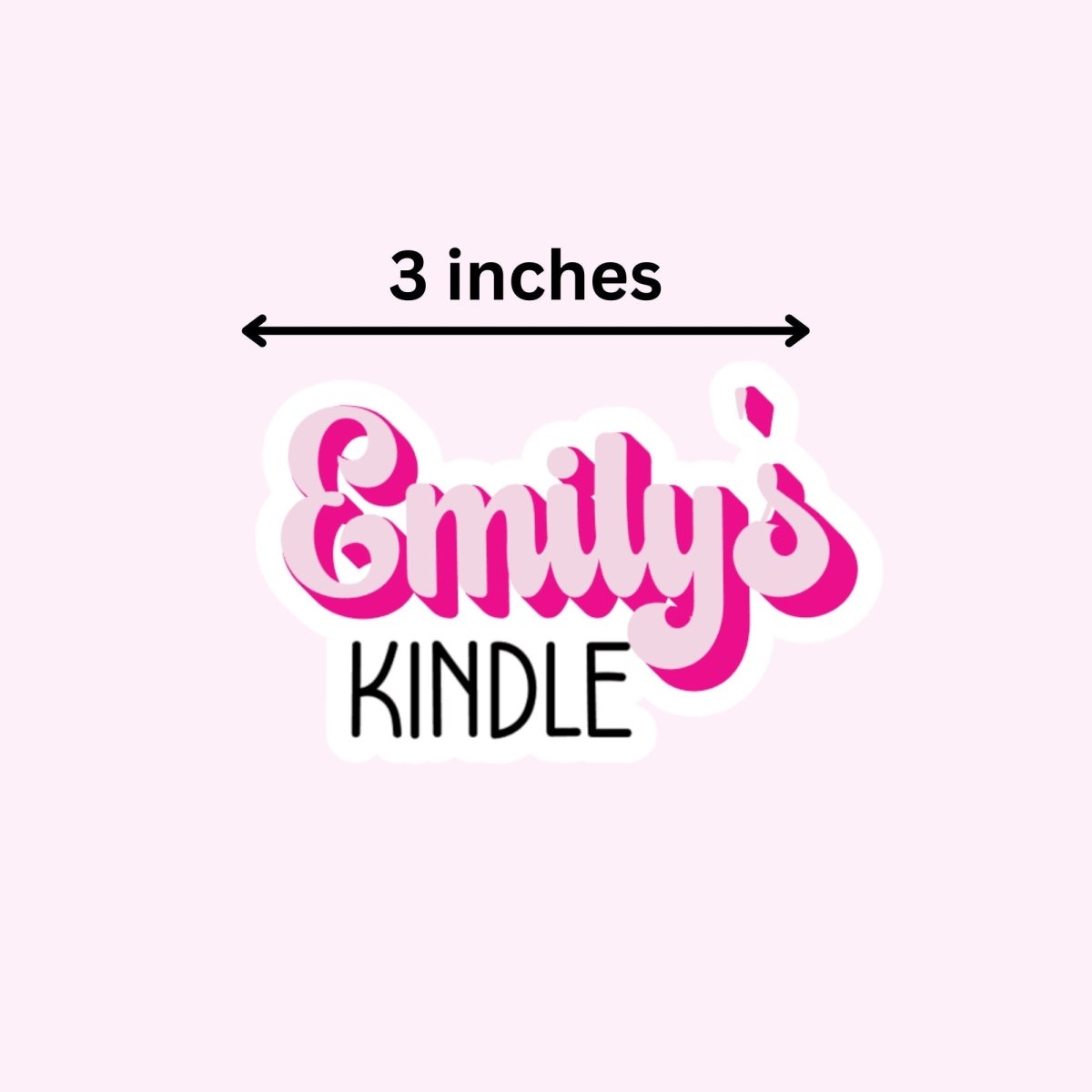 Custom Name Kindle Kobo Sticker, Bookish Sticker, Booklover Sticker, eReader Sticker - KWL Creations