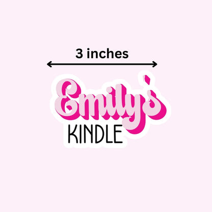 Custom Name Kindle Kobo Sticker, Bookish Sticker, Booklover Sticker, eReader Sticker - KWL Creations