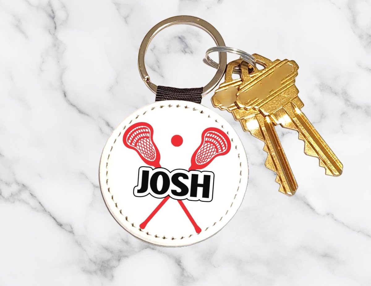 Custom Name Lacrosse Stick Key Chain - KWL Creations