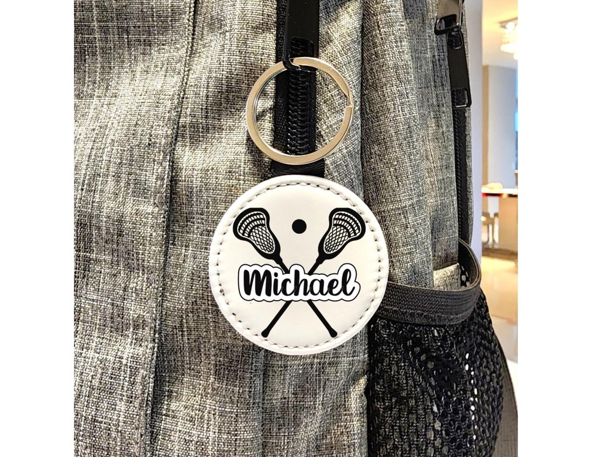 Custom Name Lacrosse Stick Key Chain - KWL Creations