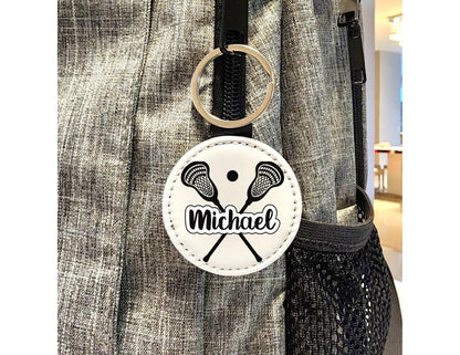 Custom Name Lacrosse Stick Key Chain - KWL Creations
