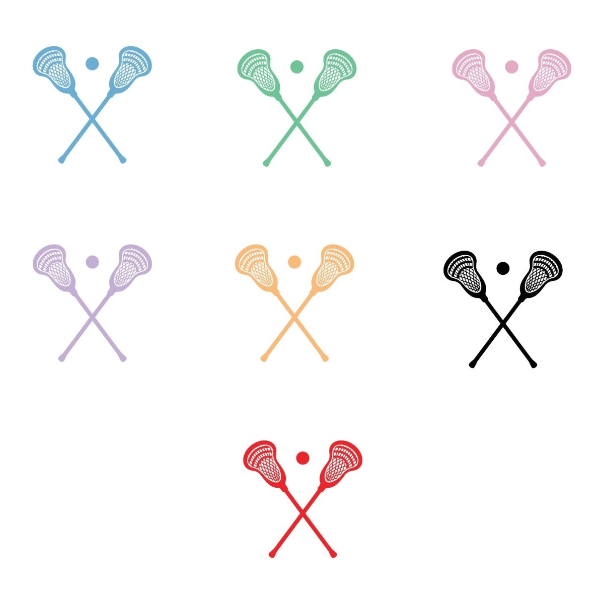Custom Name Lacrosse Stick Key Chain - KWL Creations