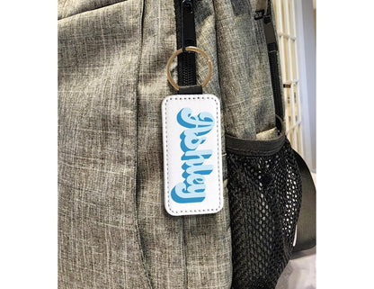 Custom Name Retro Doll Font Keychain - KWL Creations