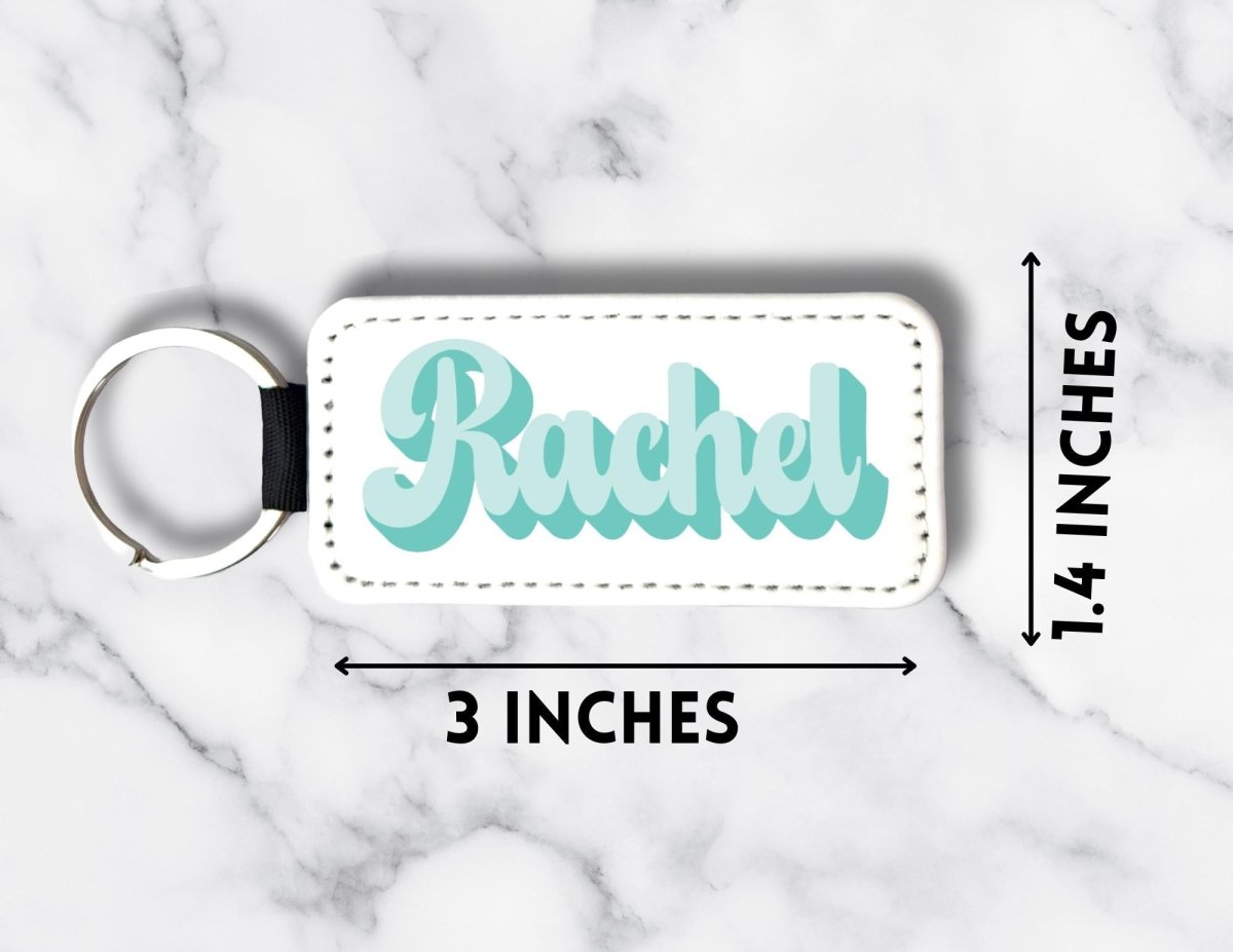 Custom Name Retro Doll Font Keychain - KWL Creations