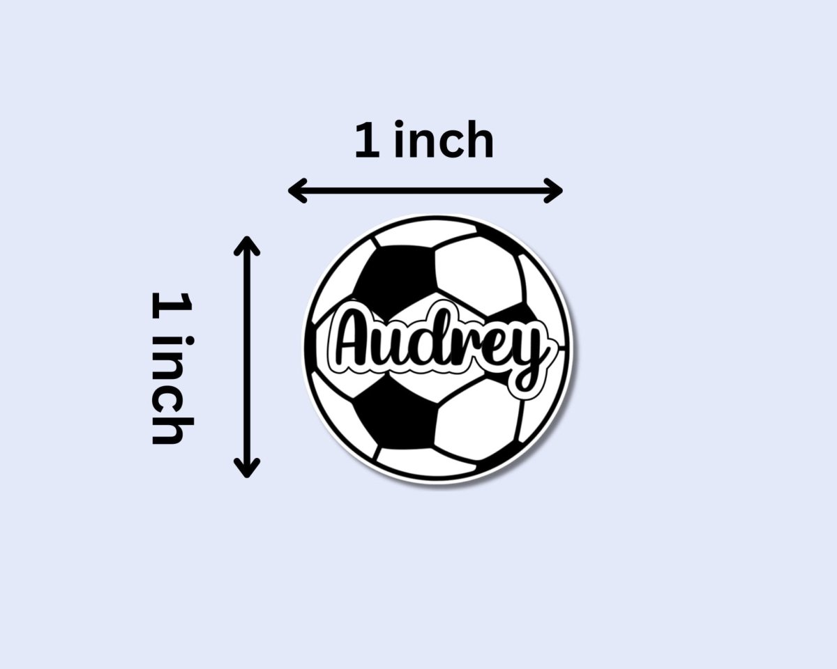 Custom Name Soccer Sticker Sheets (18 Stickers) - KWL Creations