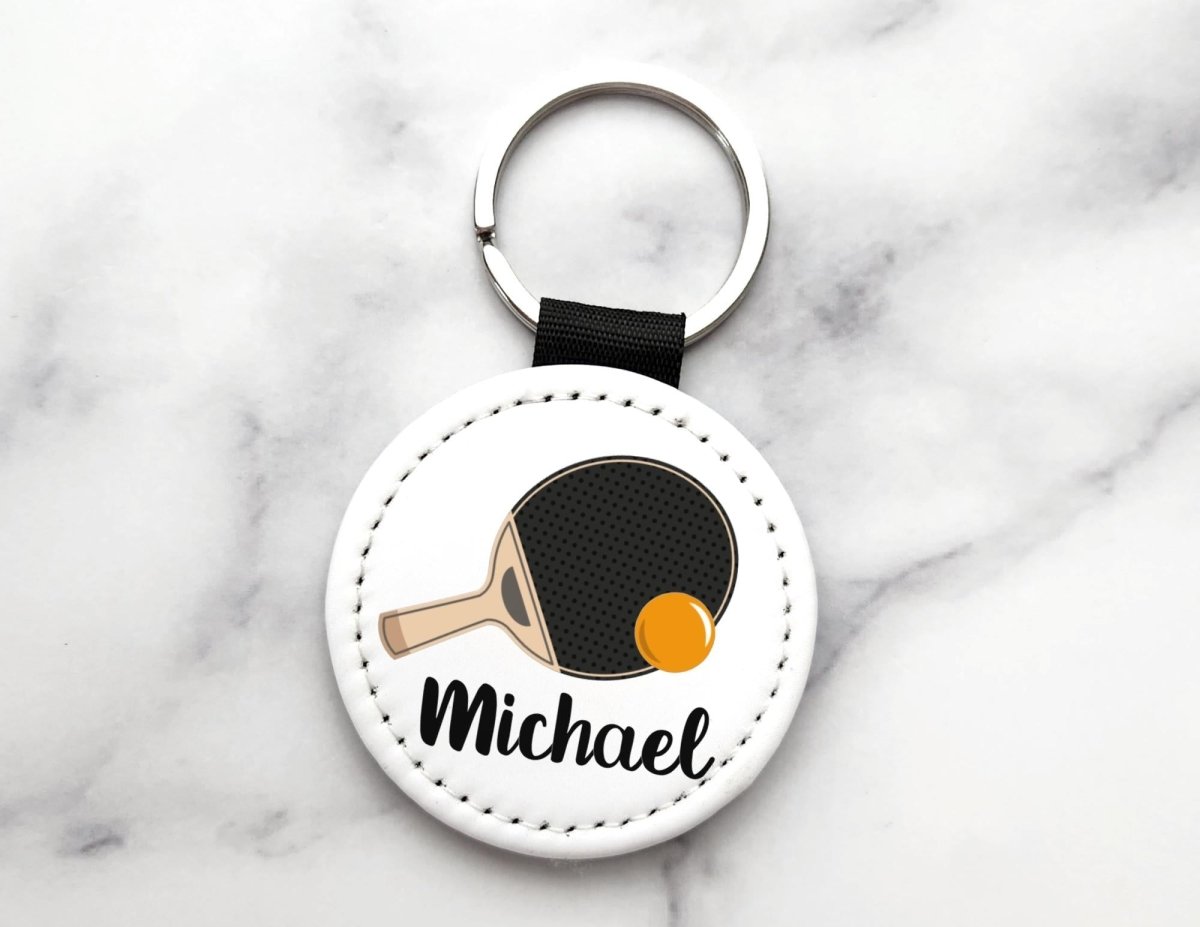 Custom Name Table Tennis/Ping Pong Key Chain - KWL Creations