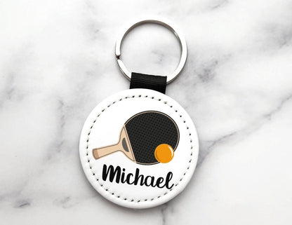 Custom Name Table Tennis/Ping Pong Key Chain - KWL Creations