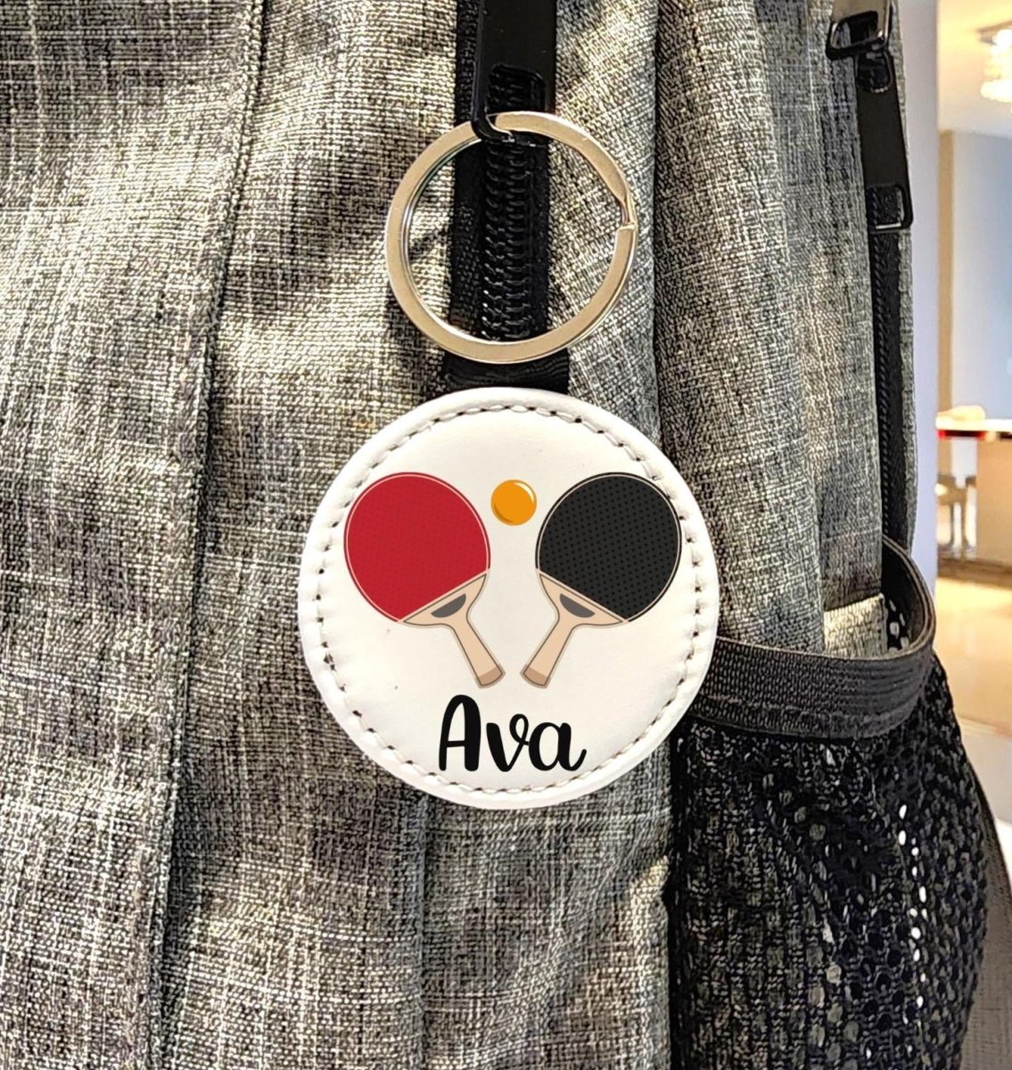 Custom Name Table Tennis/Ping Pong Key Chain - KWL Creations