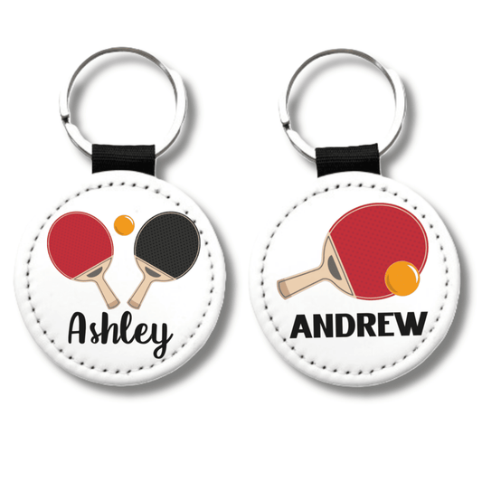 Custom Name Table Tennis/Ping Pong Key Chain - KWL Creations